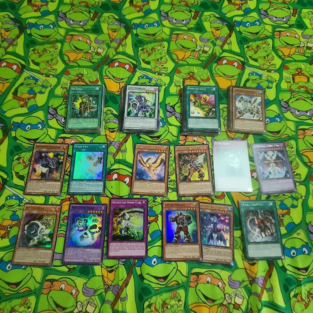 Yu-Gi-Oh Lot Trading cards not in the best shape.